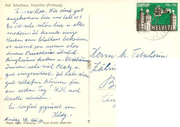 Freiburg Fribourg FR Ref Schulhaus Ferpicloz – Bild 2