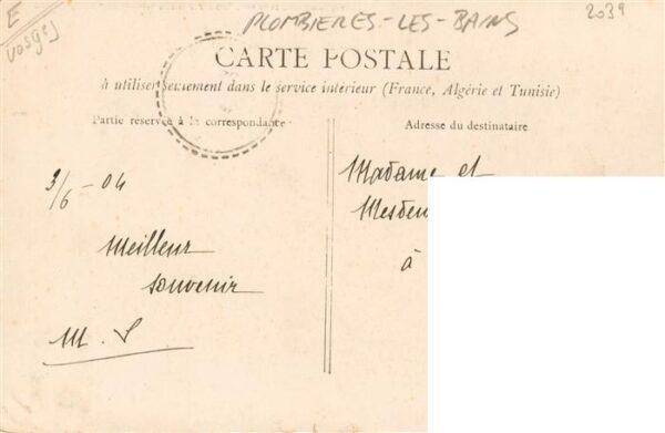 Plombieres-les-Bains 88 Vosges Pharmacie Buvette et Bain Stanislas – Bild 2