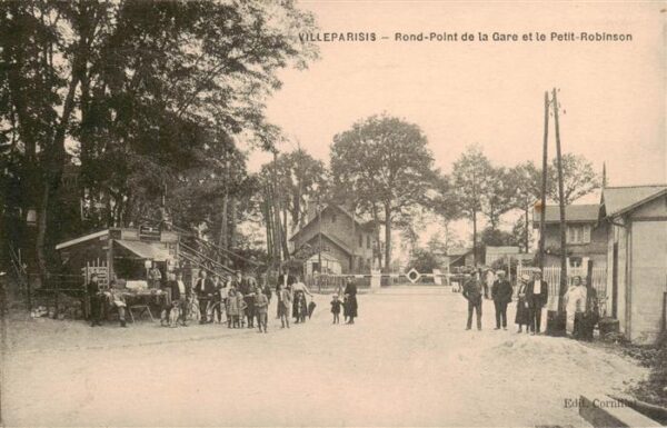 Villeparisis 77 Seine-et-Marne Rond Point de la Gare et le Petit Robin