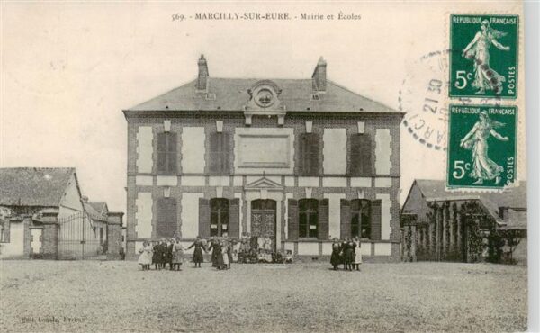 Marcilly-sur-Eure 27 Mairie et Ecoles