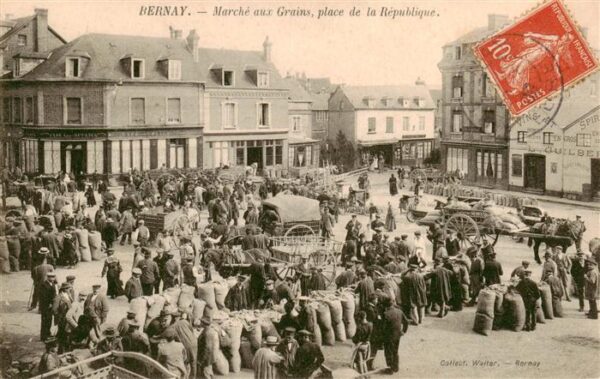 Bernay 27 Eure Marche aux Grains place de la Republiqu