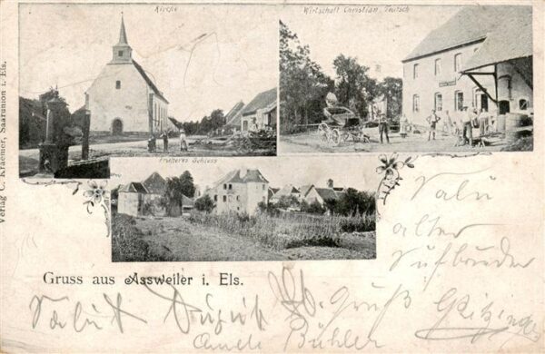 Assweiler Asswiller 67 Bas-Rhin Kirche Wirtschaft Früheres Schloss