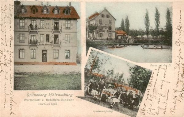 Grueneberg Strassburg Strasbourg 67 Bas- Wirtschaft zur Schiffers Einkehr Parti