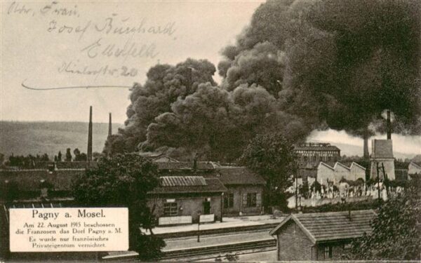 Pagny -sur-Moselle 57 Westlicher Kriegsschauplatz Originalauf