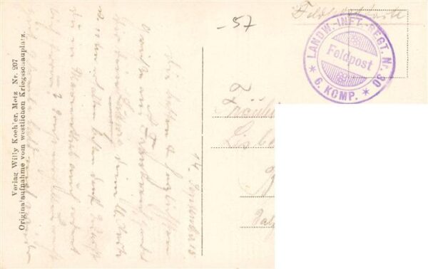 Pagny -sur-Moselle 57 Westlicher Kriegsschauplatz Originalauf – Bild 2