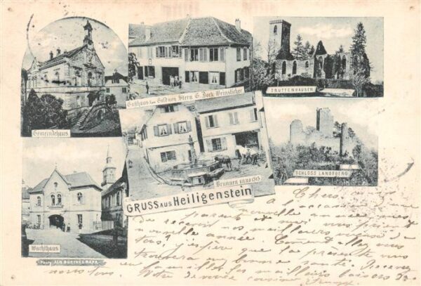 Heiligenstein 67 Bas-Rhin Gemeindehaus Wachthaus Gasthaus Brunnen