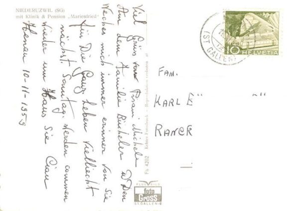 Niederuzwil Uzwil SG Ansicht mit Kirche – Bild 2