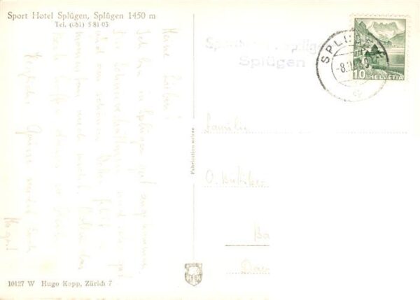 Spluegen 2113m GR Sport Hotel Splügen – Bild 2