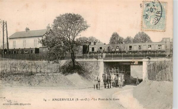 Angerville 91 Essonne Le Pont de la Gare