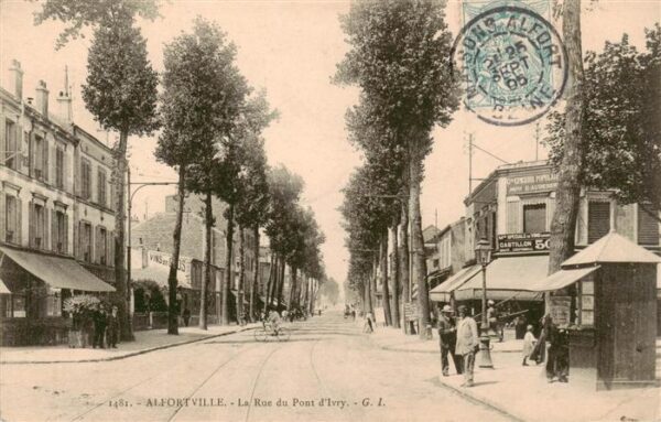 Alfortville 94 Val-de-Marne La Rue du Pont d_Ivry