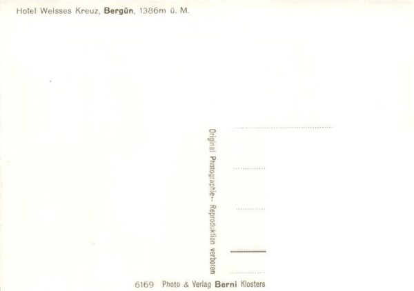 Berguen Bravuogn GR Hotel Weisses Kreuz – Bild 2