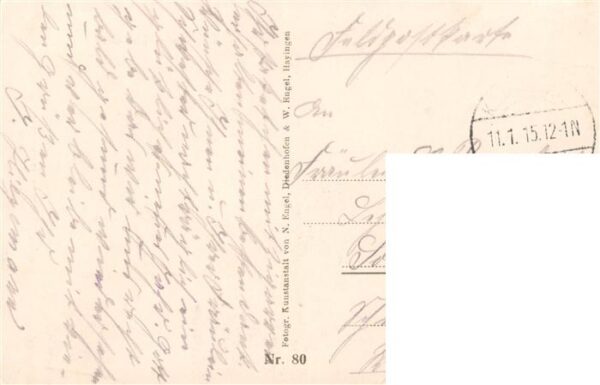 Montfaucon 55-d Argonne Von den Franzosen zerschossene Kirche W – Bild 2