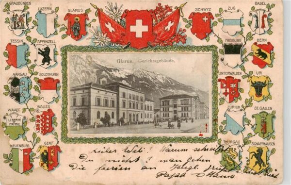 Glarus GL Gerichtsgebäude Wappen