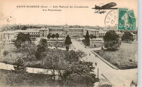 Saint-Maurice Seine 94 Val-de-Marne Asile National des Convalescents Vue pa