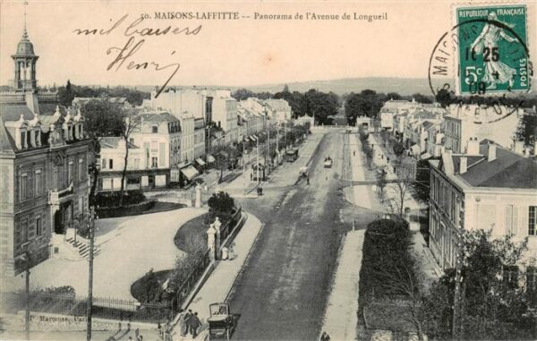 Maisons-Laffitte 78 Yvelines Panorama de l’Avenue de Longueil