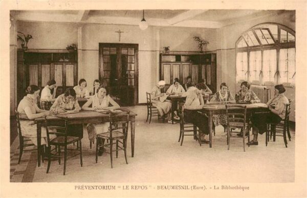 Beaumesnil 27 Eure Preventorium Le Repos La Bibliotheque
