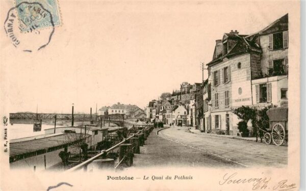 Pontoise 95 Val-d Oise Le Quai du Pothuis
