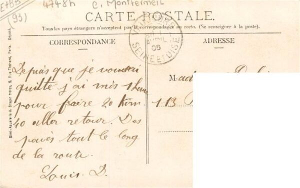Vaujours 93 Seine-Saint-Denis Rue du Vert Galant Direction Sevran – Bild 2
