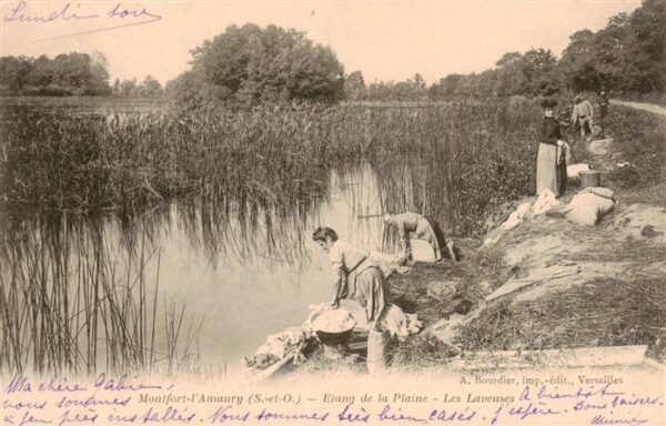 Montfort-l Amaury 78 Yvelins Etang de la Plaine Les Laveuses