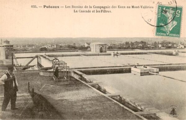 Puteaux 92 Hauts-de-Seine Les Bassins de la Compagnie des Eaux au