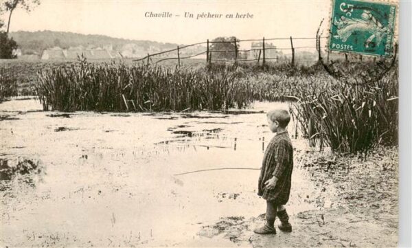 Chaville 92 Un pecheur en herbe