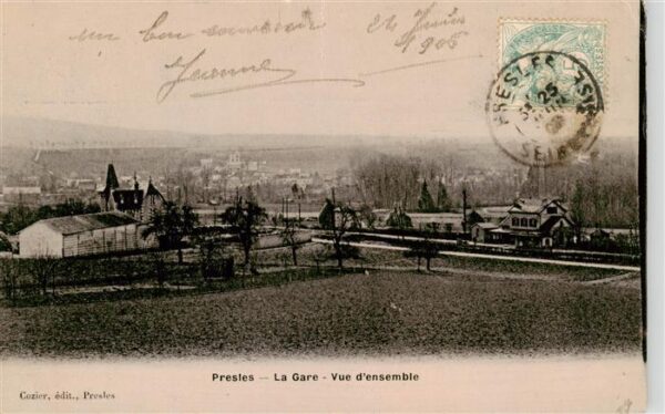 Presles 95 Val-d Oise La Gare Vue d_ensemble