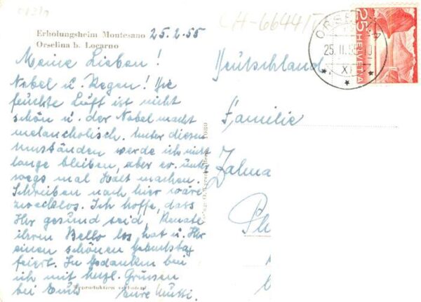 Orselina TI Erholungsheim Montesano Fliegeraufnahme – Bild 2