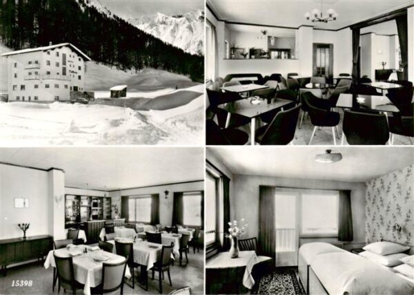 Samnaun Dorf GR Hotel Bellevue Gasträume Gästezimmer
