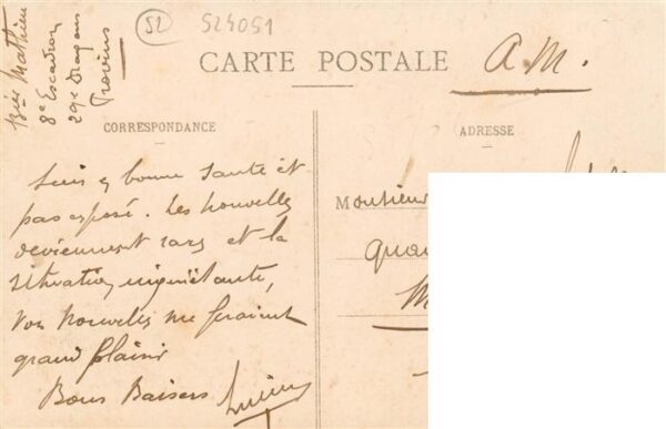 Varennes-sur-Amance Langres 52 Haute-Mar Rue Varandelle Feldpost – Bild 2