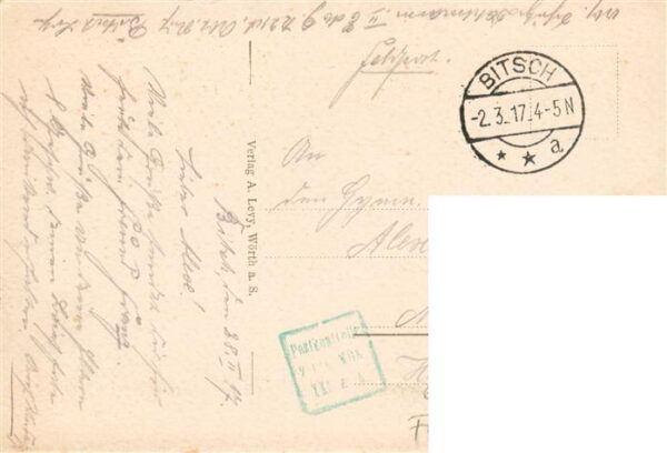 Bitsch Bitche 57 Moselle Lothringen Bahnhof Festung Feldpost – Bild 2