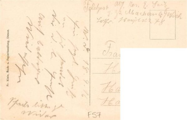 Dieuze Duss 57 Moselle Lange Strasse Grande rue Feldpost – Bild 2