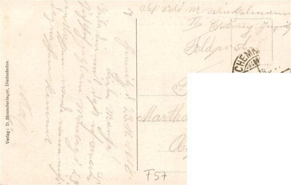 Diedenhofen Thionville 57 Moselle Metzer und Schiller Strasse Feldpost – Bild 2