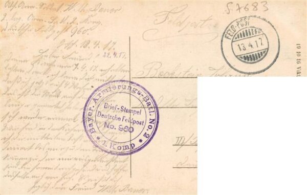 Duss Dieuze 57 Moselle Lothringen Panorama Feldpost – Bild 2