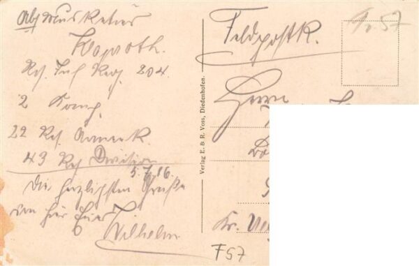 Diedenhofen Thionville 57 Moselle St Peter Strasse Feldpost – Bild 2