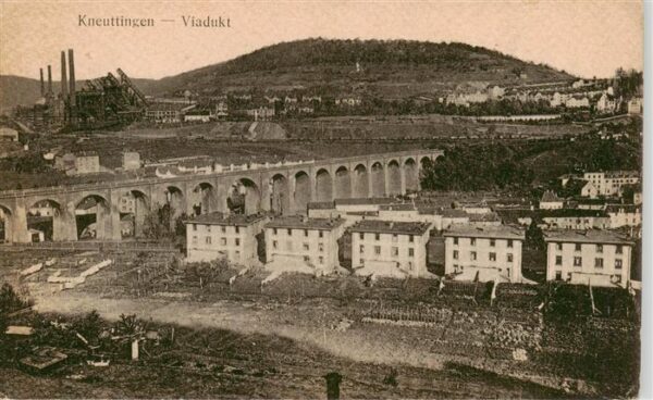 Kneuttingen Knutange 57 Moselle Viadukt Panorama Feldpost