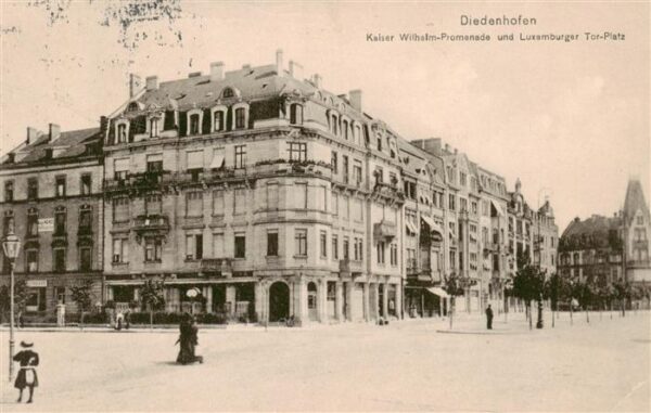 Diedenhofen Thionville 57 Moselle Kaiser Wilhelm Promenade und Luxemburge