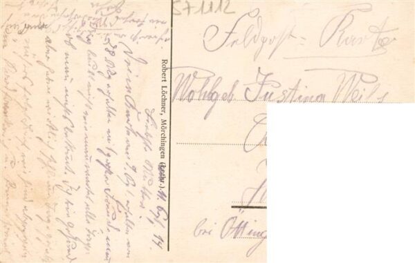 Moerchingen Morhange 57 Moselle Lothring Panorama Feldpost – Bild 2