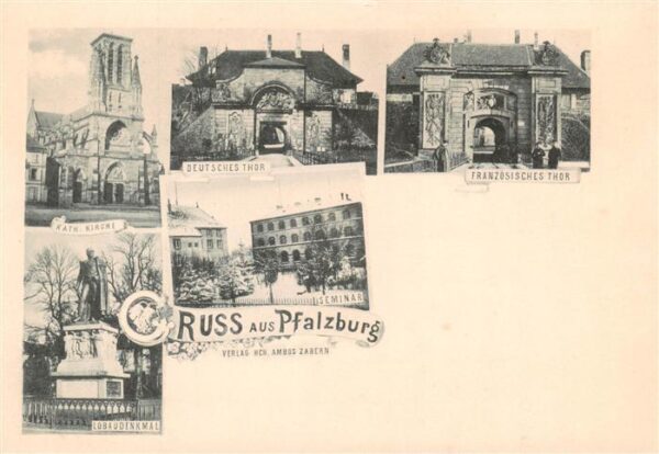 Russ 67 Alsace kath Kirche Deutsches Thor Französ Thor