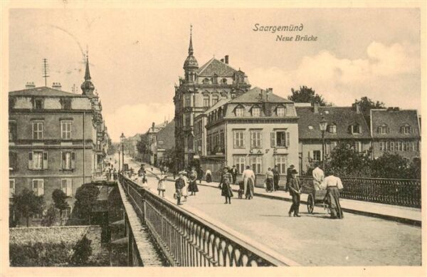 Saargemuend Sarreguemines 57 Moselle Neue Brücke