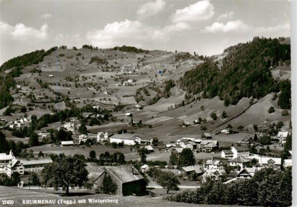 Krummenau  Toggenburg SG Panorama Blick gegen Wintersberg