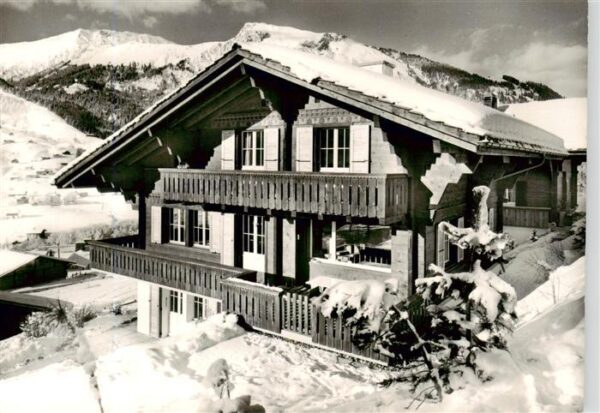 Lenk Simmental Chalet Chutz Winterlandschaft Alpen