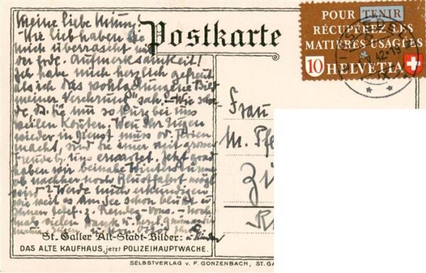 St Gallen SG Das alte Kaufhaus jetzt Polizeihauptwac – Bild 2