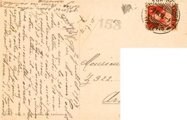 La Chaux-de-Fonds NE Hotel des Postes et la Rue Leopold Robe – Bild 2