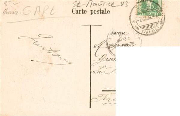 St Maurice  Valais VS Vue generale les Casernes et la Dent de – Bild 2