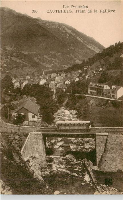 Cauterets 65 Hautes-Pyrenees Tram de la Raillere