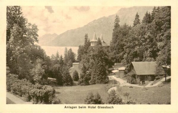 Giessbach BE Anlagen beim Hotel Giessbach