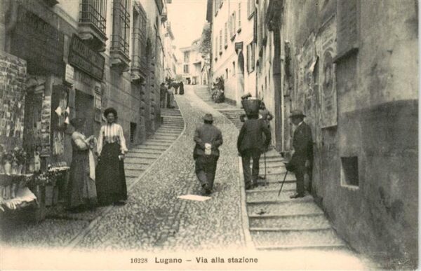 Lugano Lago di Lugano TI Via alla stazione