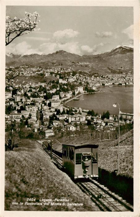 Paradiso Lago di Lugano TI con la Funicolare del Monte San Salvato