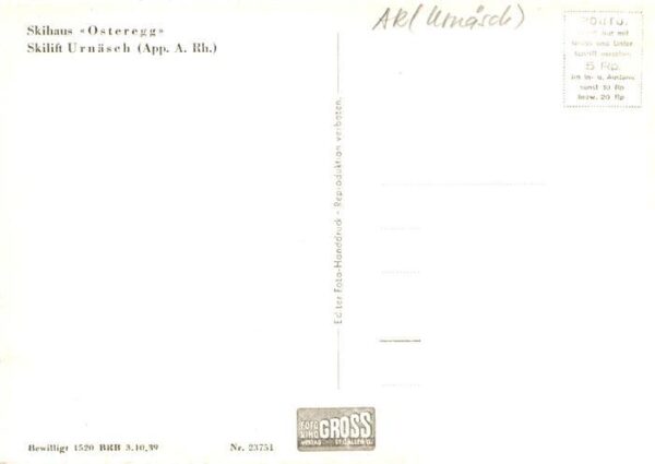 Urnaesch AR Skihaus Osteregg – Bild 2
