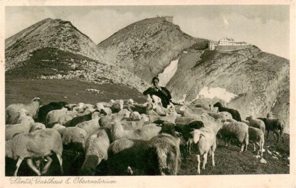 Saentis 2504m AR Berggasthaus und Observatorium Schafher
